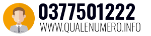 Numero di telefono 0377501222 0377501222