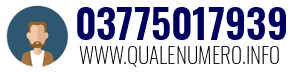 Numero di telefono 03775017939 03775017939