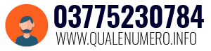 Numero di telefono 03775230784 03775230784