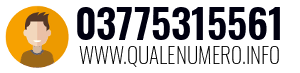Numero di telefono 03775315561 03775315561