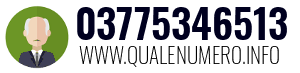 Numero di telefono 03775346513 03775346513