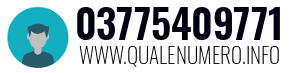 Numero di telefono 03775409771 03775409771