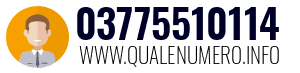 Numero di telefono 03775510114 03775510114