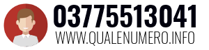 Numero di telefono 03775513041 03775513041