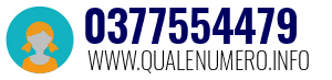 Numero di telefono 0377554479 0377554479