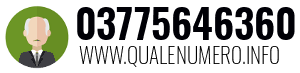 Numero di telefono 03775646360 03775646360