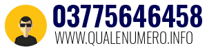 Numero di telefono 03775646458 03775646458