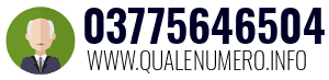 Numero di telefono 03775646504 03775646504