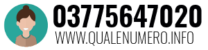 Numero di telefono 03775647020 03775647020