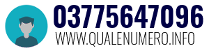 Numero di telefono 03775647096 03775647096