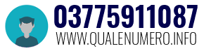 Numero di telefono 03775911087 03775911087