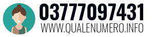 Numero di telefono 03777097431 03777097431