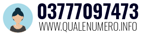 Numero di telefono 03777097473 03777097473