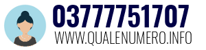 Numero di telefono 03777751707 03777751707