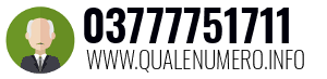 Numero di telefono 03777751711 03777751711