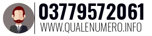 Numero di telefono 03779572061 03779572061