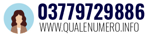 Numero di telefono 03779729886 03779729886