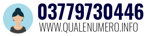 Numero di telefono 03779730446 03779730446