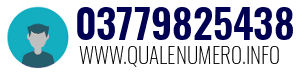 Numero di telefono 03779825438 03779825438