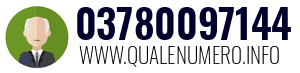 Numero di telefono 03780097144 03780097144