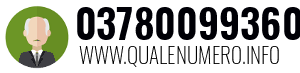 Numero di telefono 03780099360 03780099360
