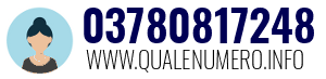 Numero di telefono 03780817248 03780817248
