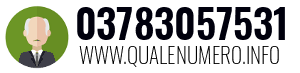 Numero di telefono 03783057531 03783057531