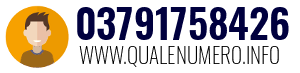 Numero di telefono 03791758426 03791758426