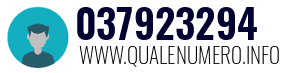 Numero di telefono 037923294 037923294