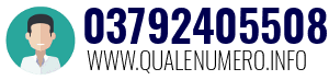 Numero di telefono 03792405508 03792405508
