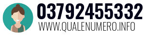 Numero di telefono 03792455332 03792455332