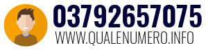 Numero di telefono 03792657075 03792657075