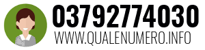 Numero di telefono 03792774030 03792774030