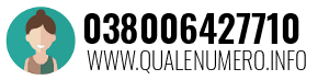 Numero di telefono 038006427710 038006427710