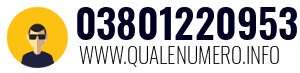 Numero di telefono 03801220953 03801220953
