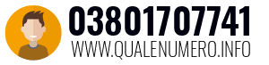 Numero di telefono 03801707741 03801707741
