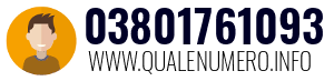 Numero di telefono 03801761093 03801761093