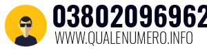 Numero di telefono 03802096962 03802096962