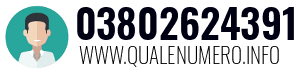 Numero di telefono 03802624391 03802624391