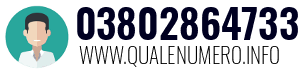 Numero di telefono 03802864733 03802864733