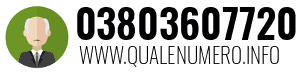Numero di telefono 03803607720 03803607720