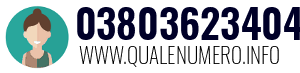 Numero di telefono 03803623404 03803623404