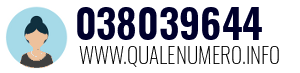 Numero di telefono 038039644 038039644