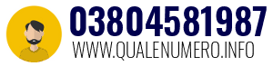 Numero di telefono 03804581987 03804581987