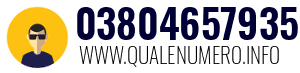 Numero di telefono 03804657935 03804657935