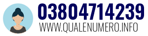 Numero di telefono 03804714239 03804714239