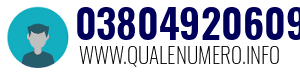 Numero di telefono 03804920609 03804920609
