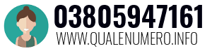 Numero di telefono 03805947161 03805947161