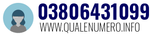Numero di telefono 03806431099 03806431099