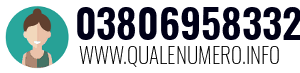 Numero di telefono 03806958332 03806958332